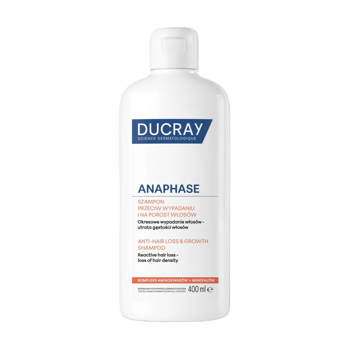 DUCRAY Anaphase+ Reactive šampūns, 400 ml - Produkta attēls