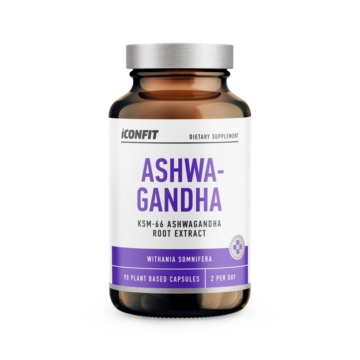 ICONFIT Ashwagandha kapsulas, 90 gab. - Produkta attēls