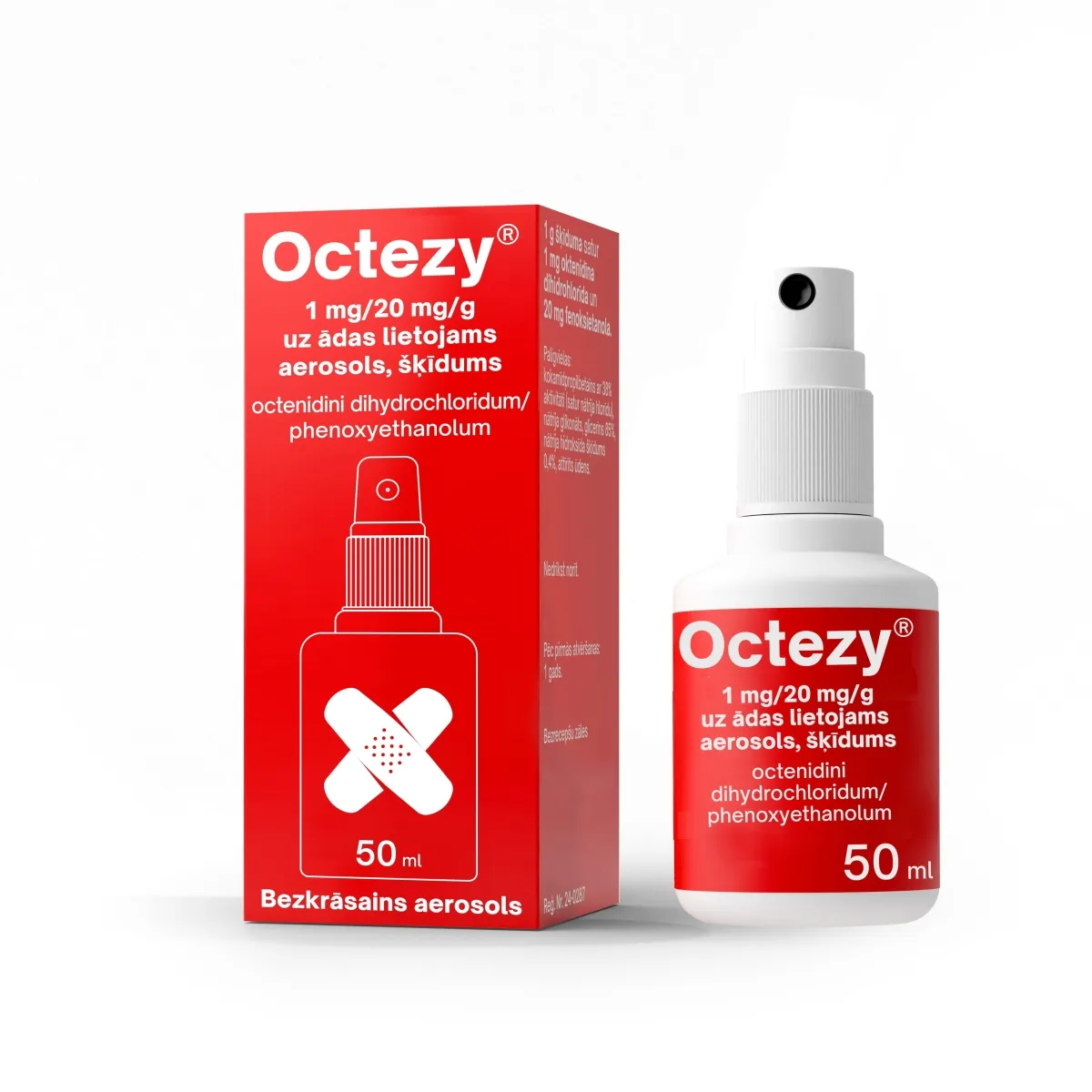 OCTEZY 1 mg/ 20 mg/ g aer. šķīdums, 50 ml - Produkta attēls