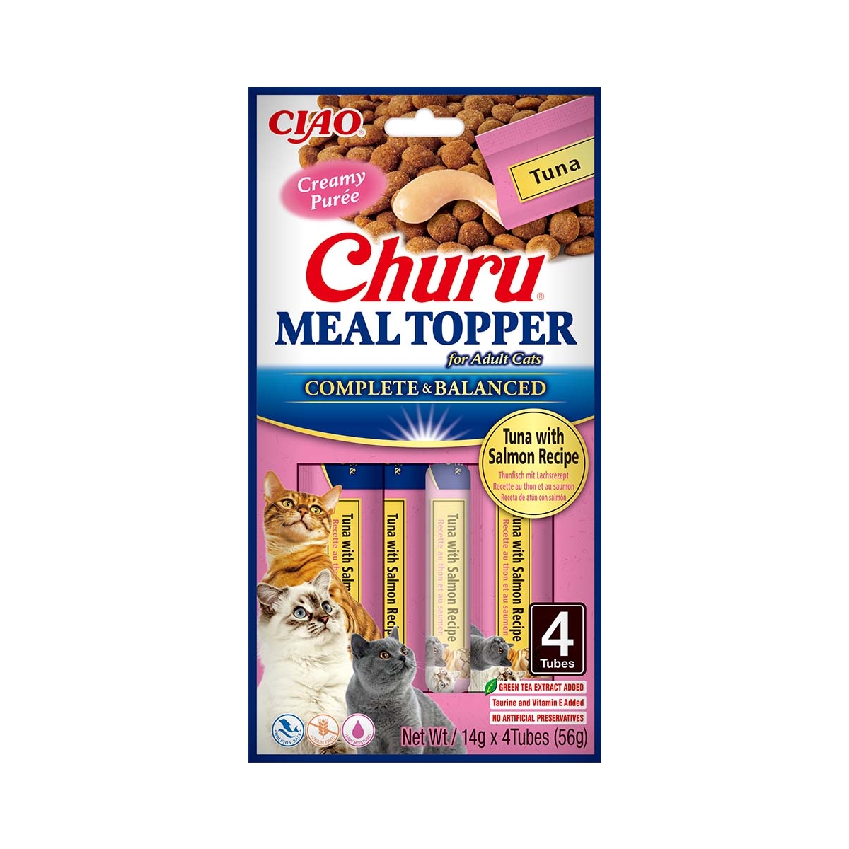Churu Meal Topper mērce kaķiem, tuncis&lasis 56g (14gx4) N12 - Produkta attēls