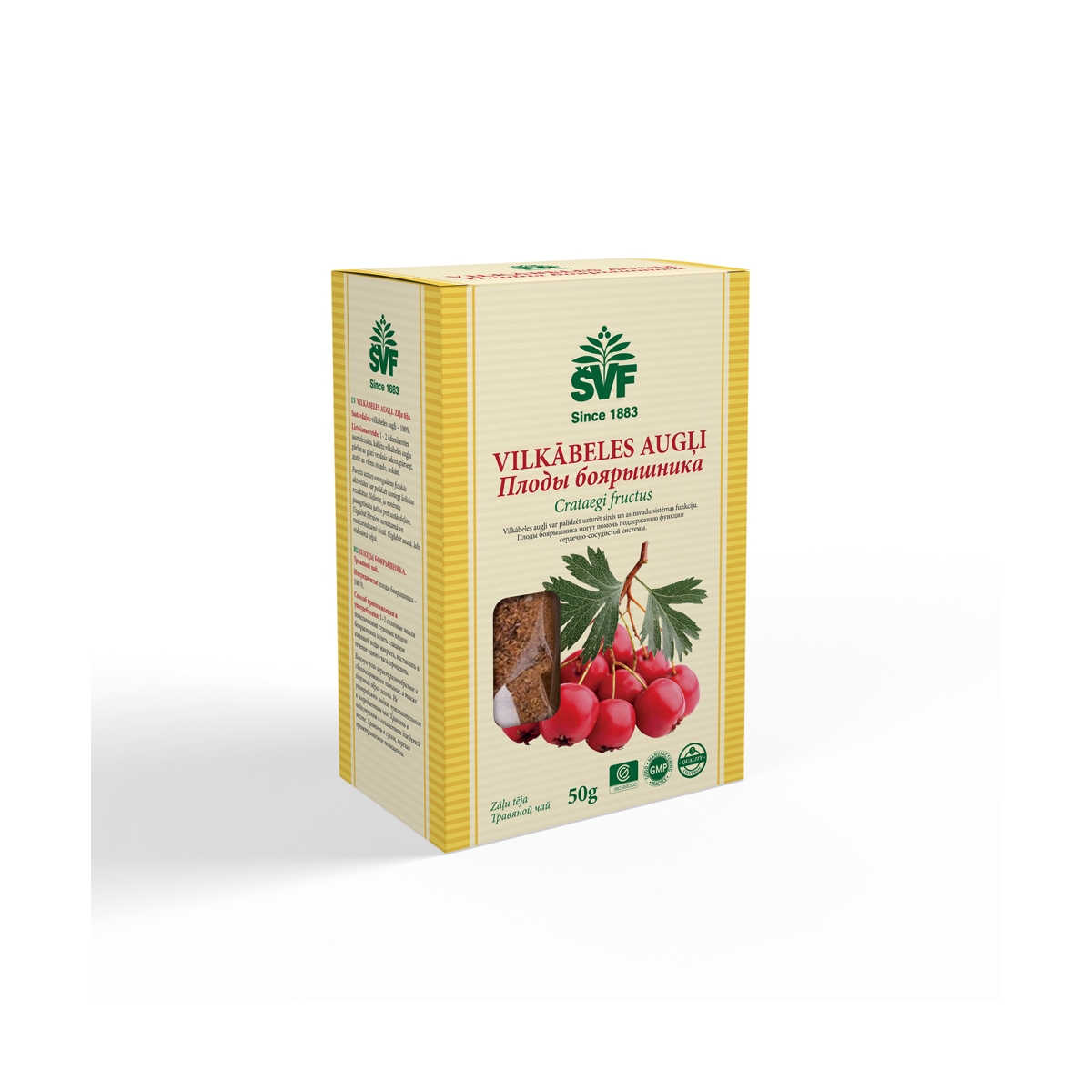 Tēja VILKĀBELES (Crataegus monogyna) augļi, 50g - Produkta attēls