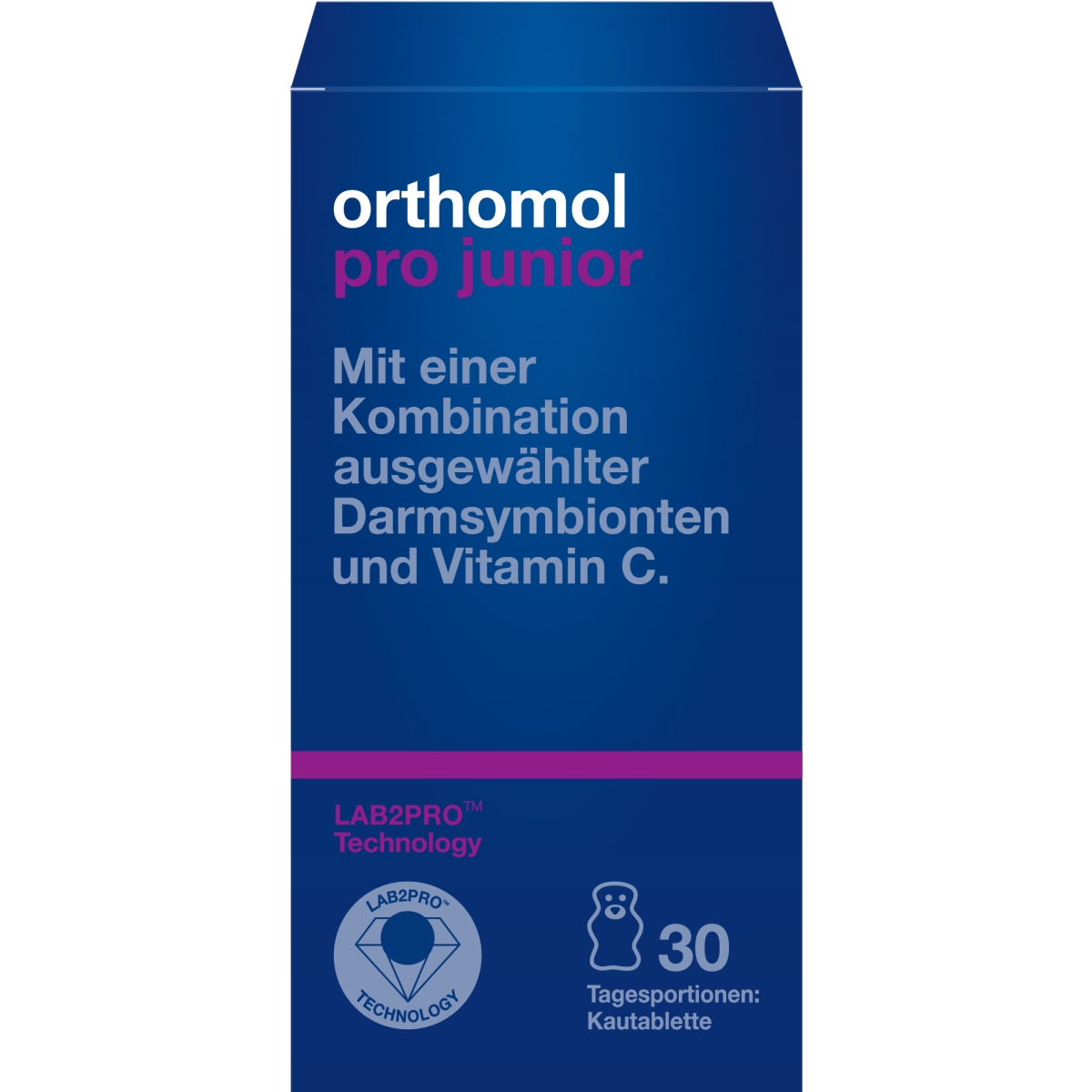 ORTHOMOL Pro Junior košļājamās tabletes, 30 gab. - Produkta attēls