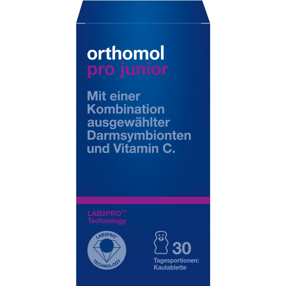 ORTHOMOL Pro Junior košļājamās tabletes, 30 gab. - Produkta attēls
