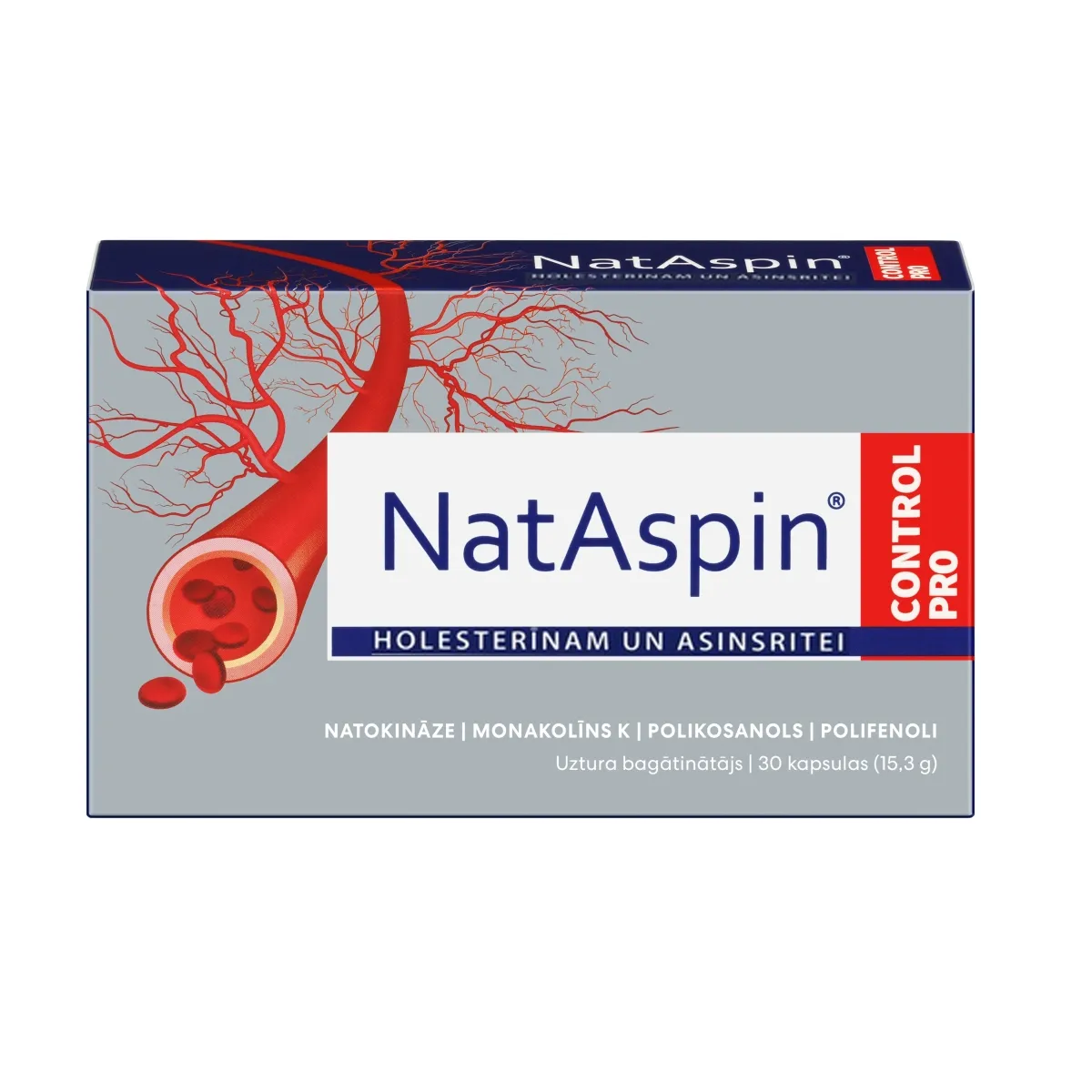NatAspin® Control Pro kapsulas, 30 gab. - Produkta attēls