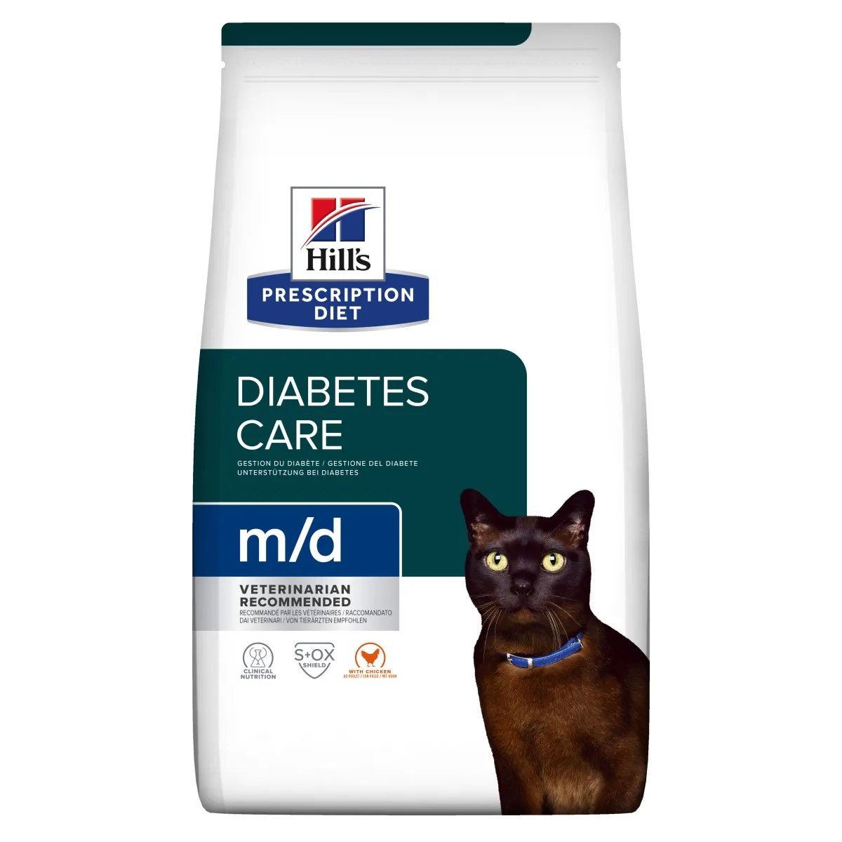 Hills PD kaķu sausā barība M/D 3kg - Produkta attēls