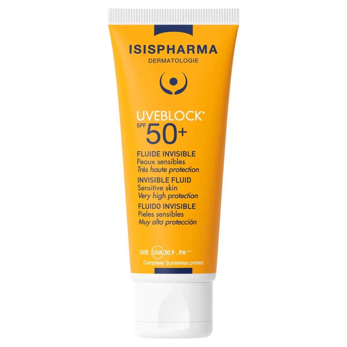ISISPHARMA Uveblock SPF50+ Invisible Tint Light fluīds, 40 ml - Produkta attēls