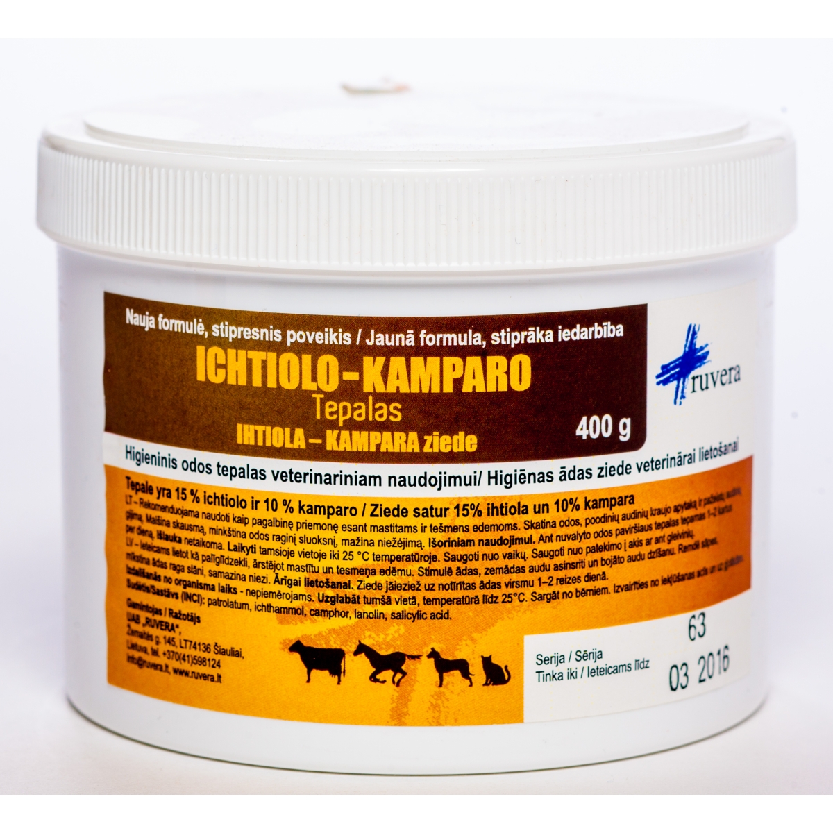 IHTIOLA-KAMPARA ZIEDE 400G - Produkta attēls