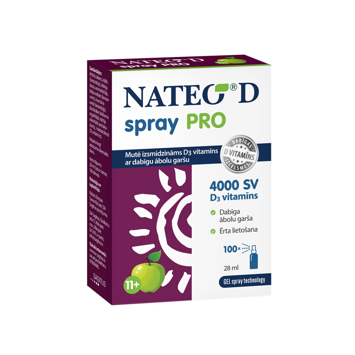 NATEO D spray Pro 4000SV, 100 devas - Produkta attēls 1
