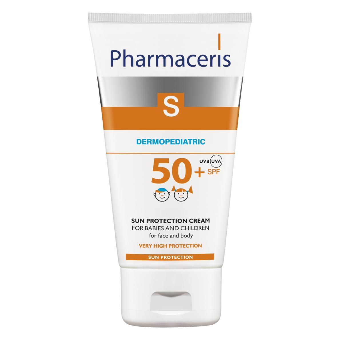 PHARMACERIS S.Sun krēms bērniem ādas aizsardzībai pret sauli SPF50+, 125 ml - Produkta attēls