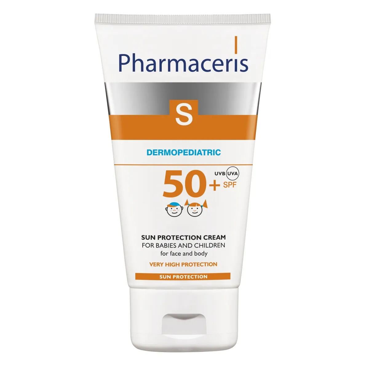 PHARMACERIS S.Sun krēms bērniem ādas aizsardzībai pret sauli SPF50+, 125 ml - Produkta attēls