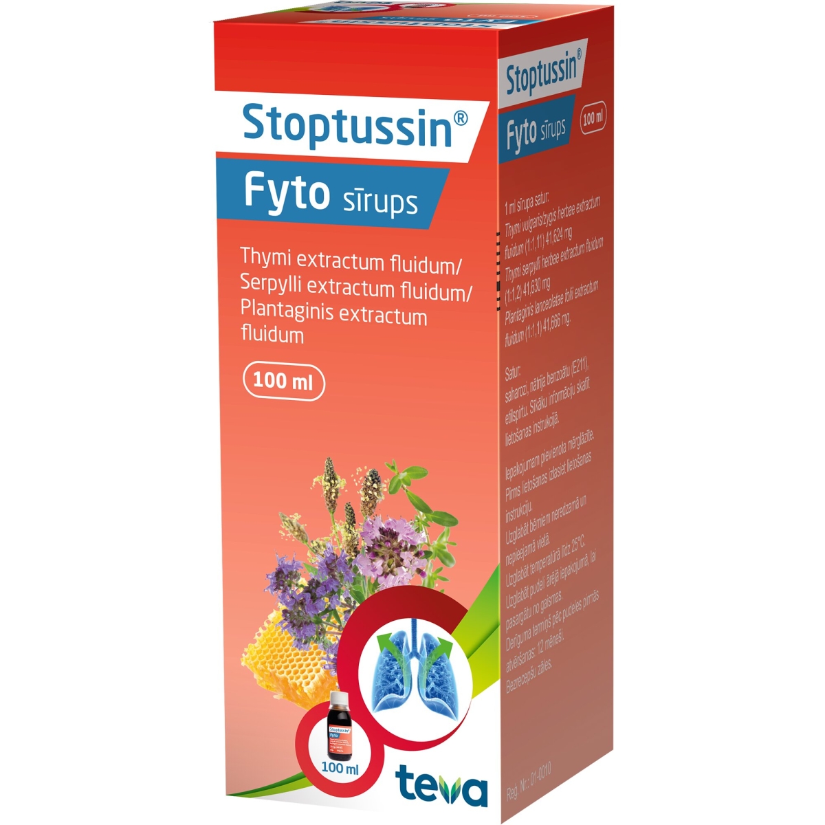 STOPTUSSIN Fyto sīrups, 100 ml - Produkta attēls