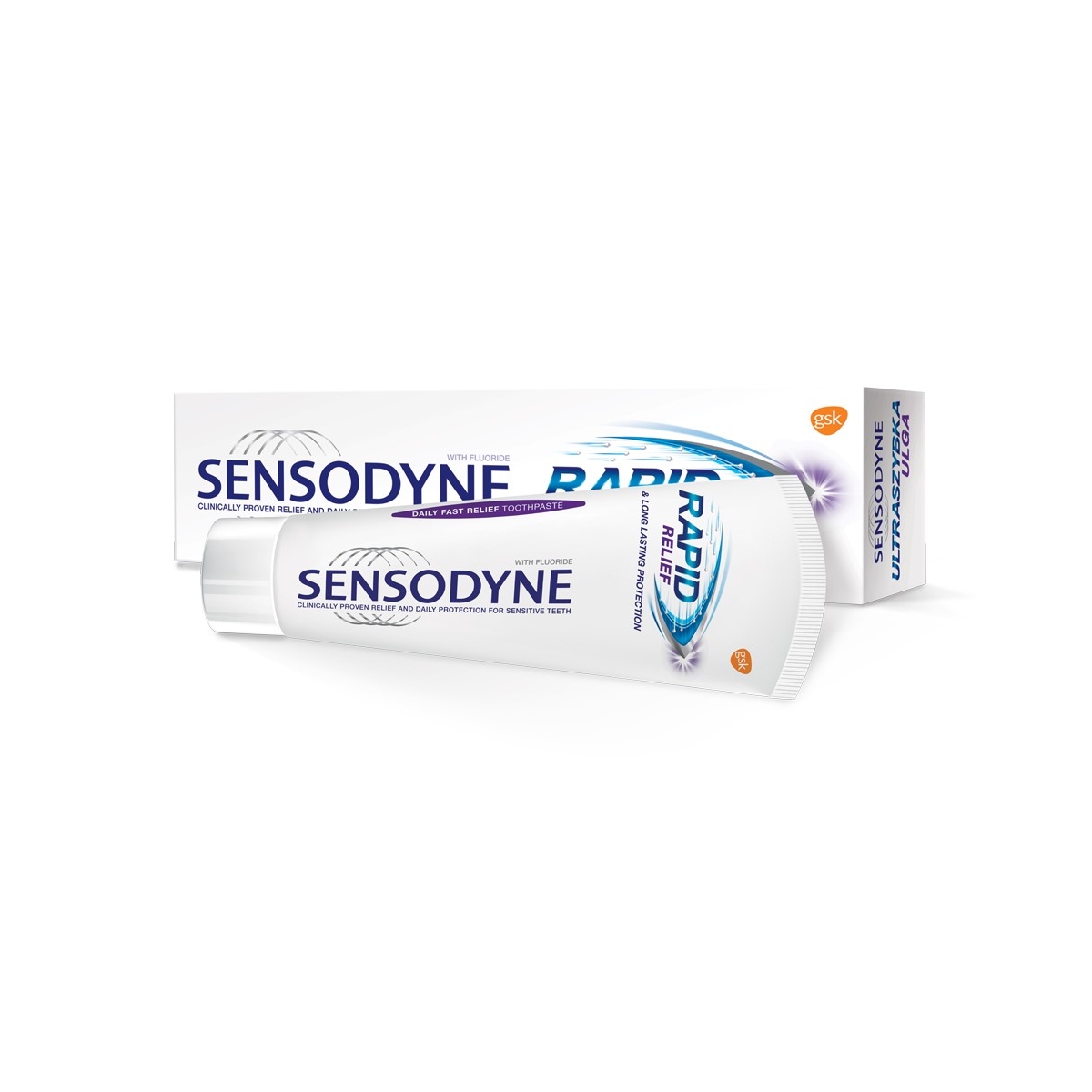 SENSODYNE Rapid Relief ātras iedarbības zobu pasta, 75 ml - Produkta attēls