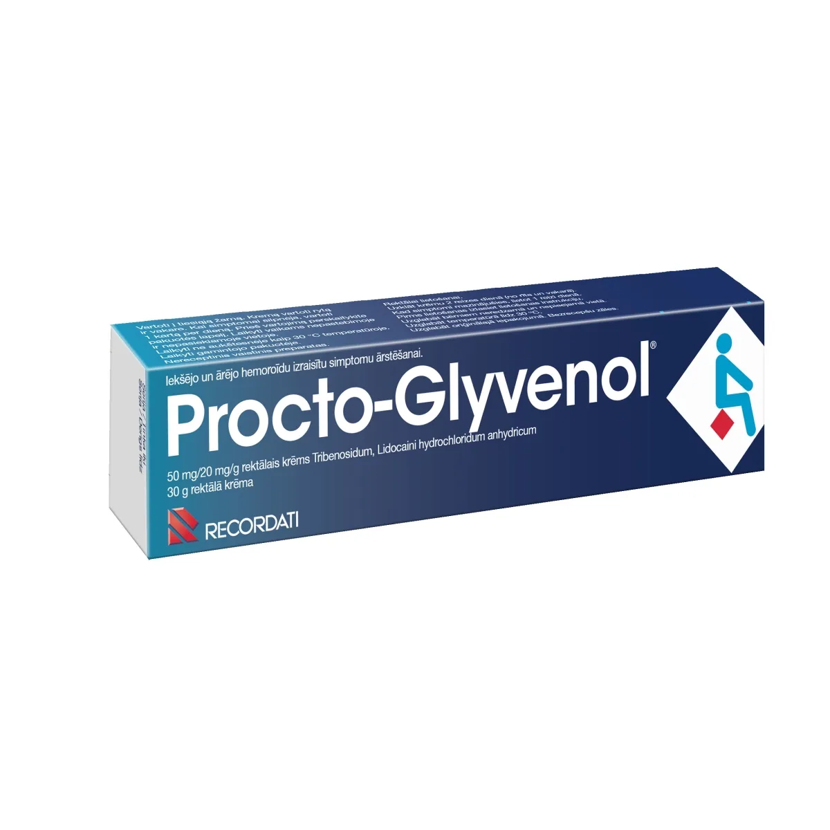 PROCTO-GLYVENOL rektālais krēms, 30 g. - Produkta attēls