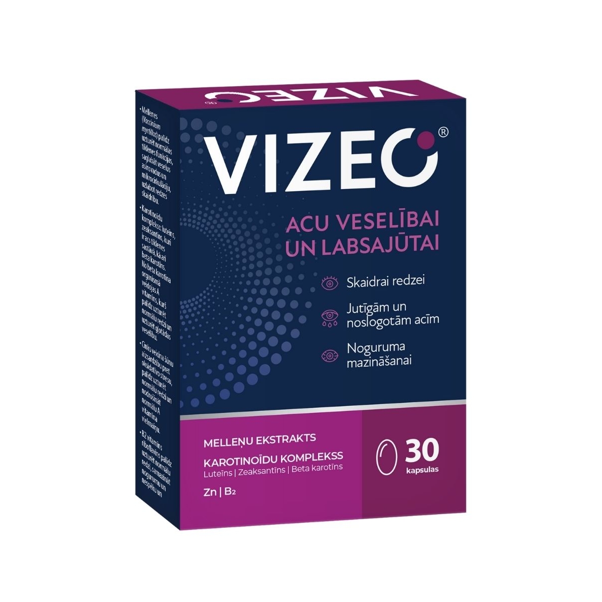 VIZEO® kapsulas, 30 gab. - Produkta attēls 1