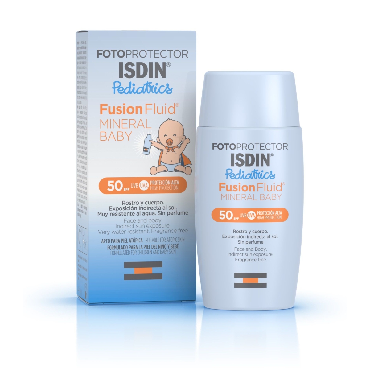 ISDIN Fotoprotector saules aizsargfluīds bērniem SPF50, 50 ml - Produkta attēls