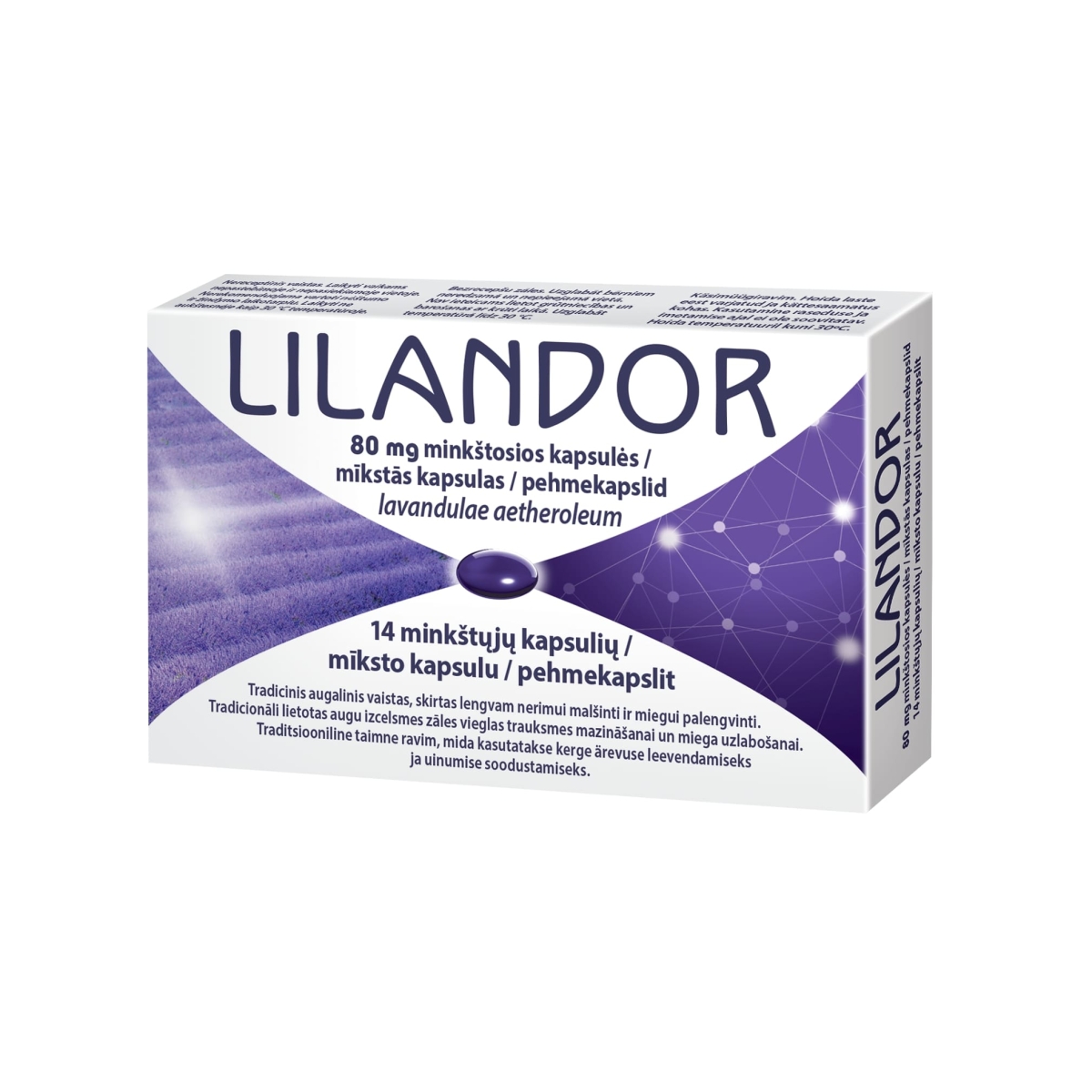 LILANDOR 80 mg kapsulas, 14 gab. - Produkta attēls