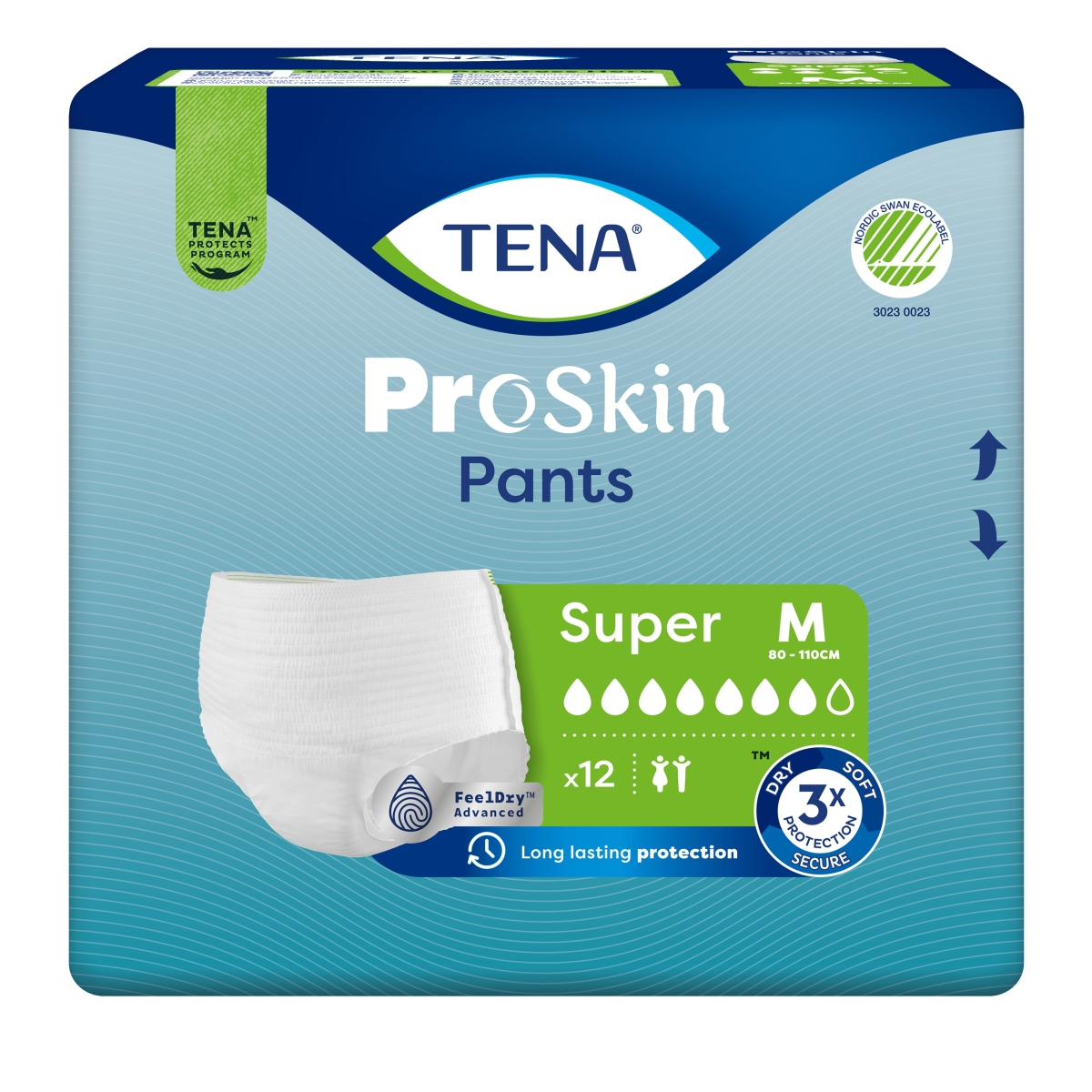 TENA Pants Super biksītes M izmērs, 12 gab. - Produkta attēls