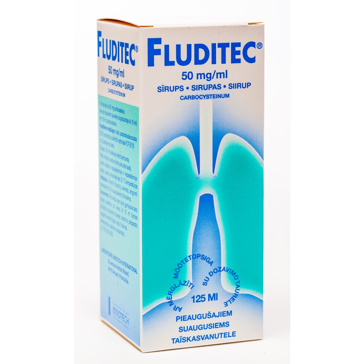 FLUDITEC 5 % sīrups, 125 ml - Produkta attēls