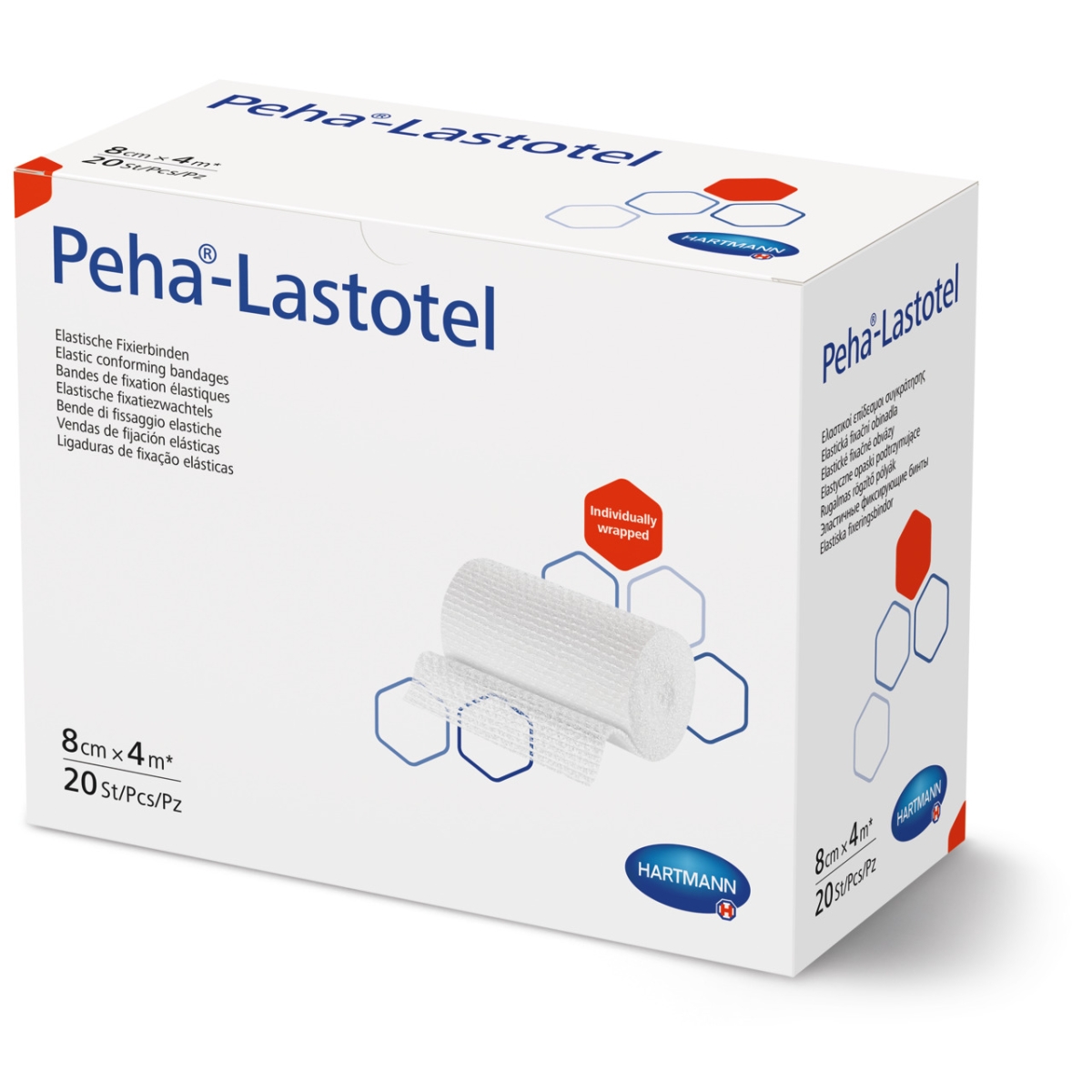 PEHA-LASTOTEL elastīga marles saite, 8 cm x 4 m - Produkta attēls