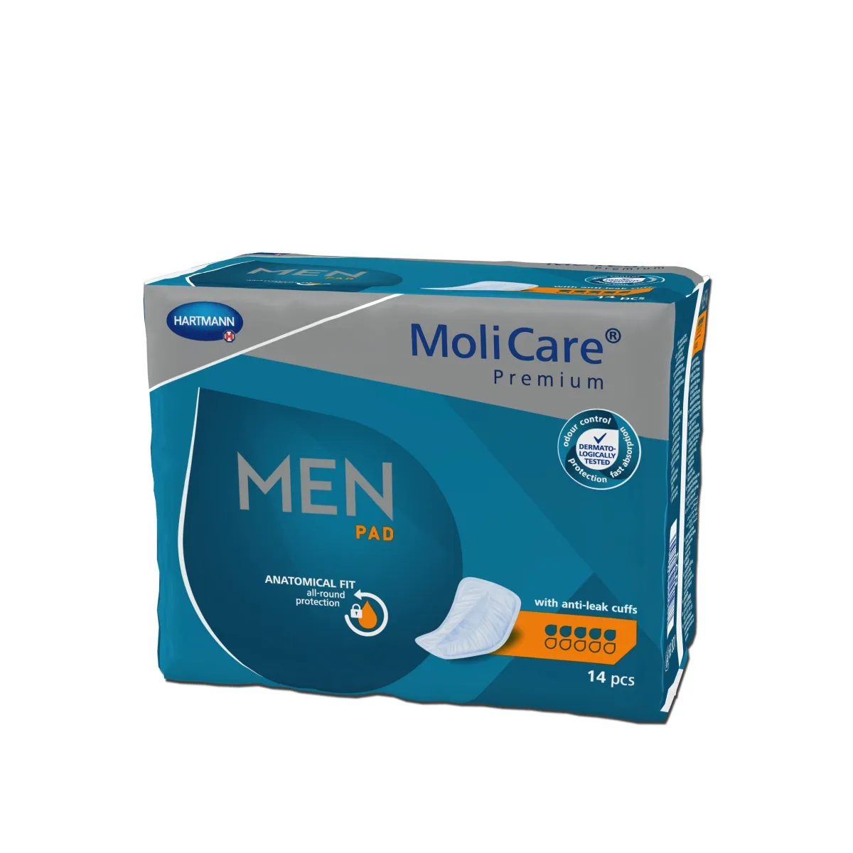MOLICARE Prem Men Pad ieliktņi (5 piles), 14 gab - Produkta attēls