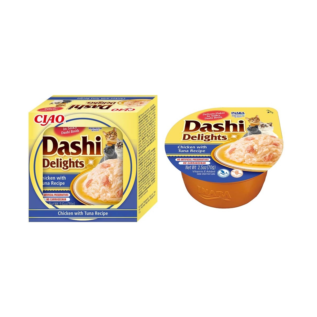 Churu Ciao Dashi Delights kaķiem, vista&tuncis buljonā 70g N6 - Produkta attēls