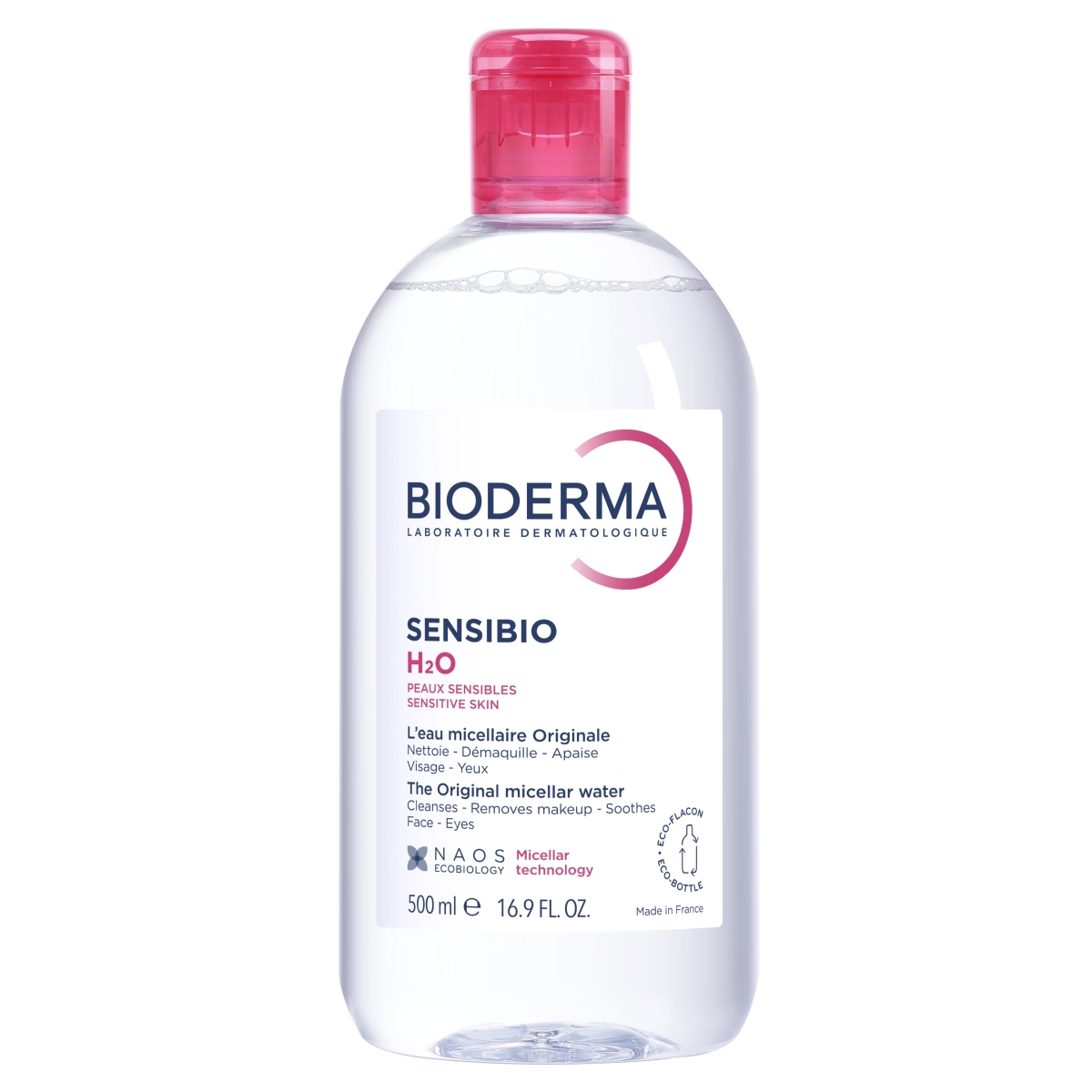 BIODERMA Sensibio H2O attīrošais ūdens, 500 ml - Produkta attēls