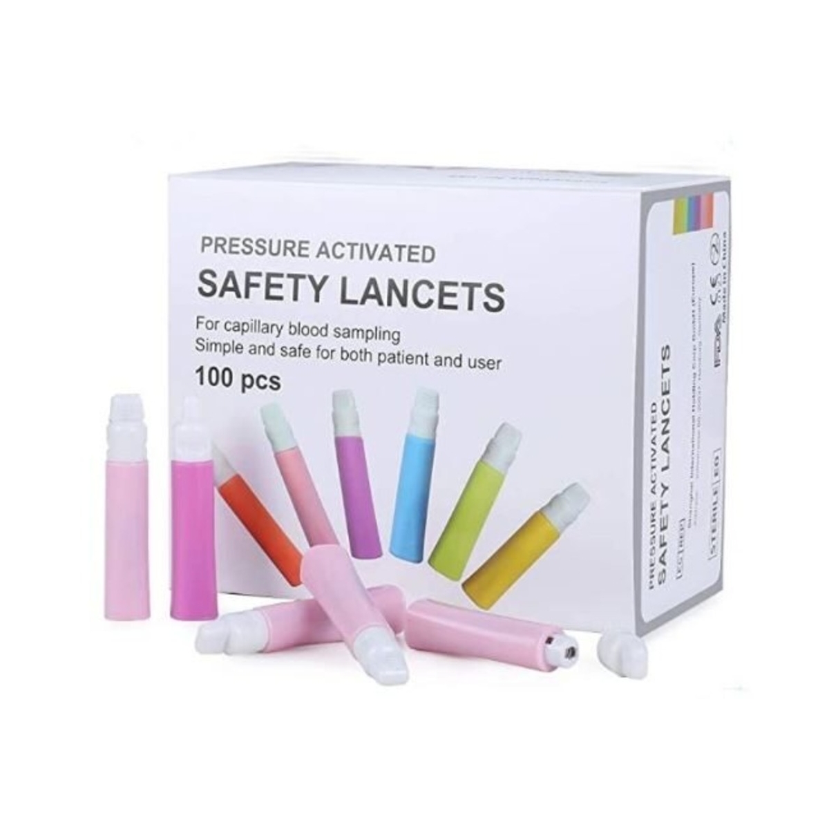 SAFETY lancetes, 100 gab. - Produkta attēls