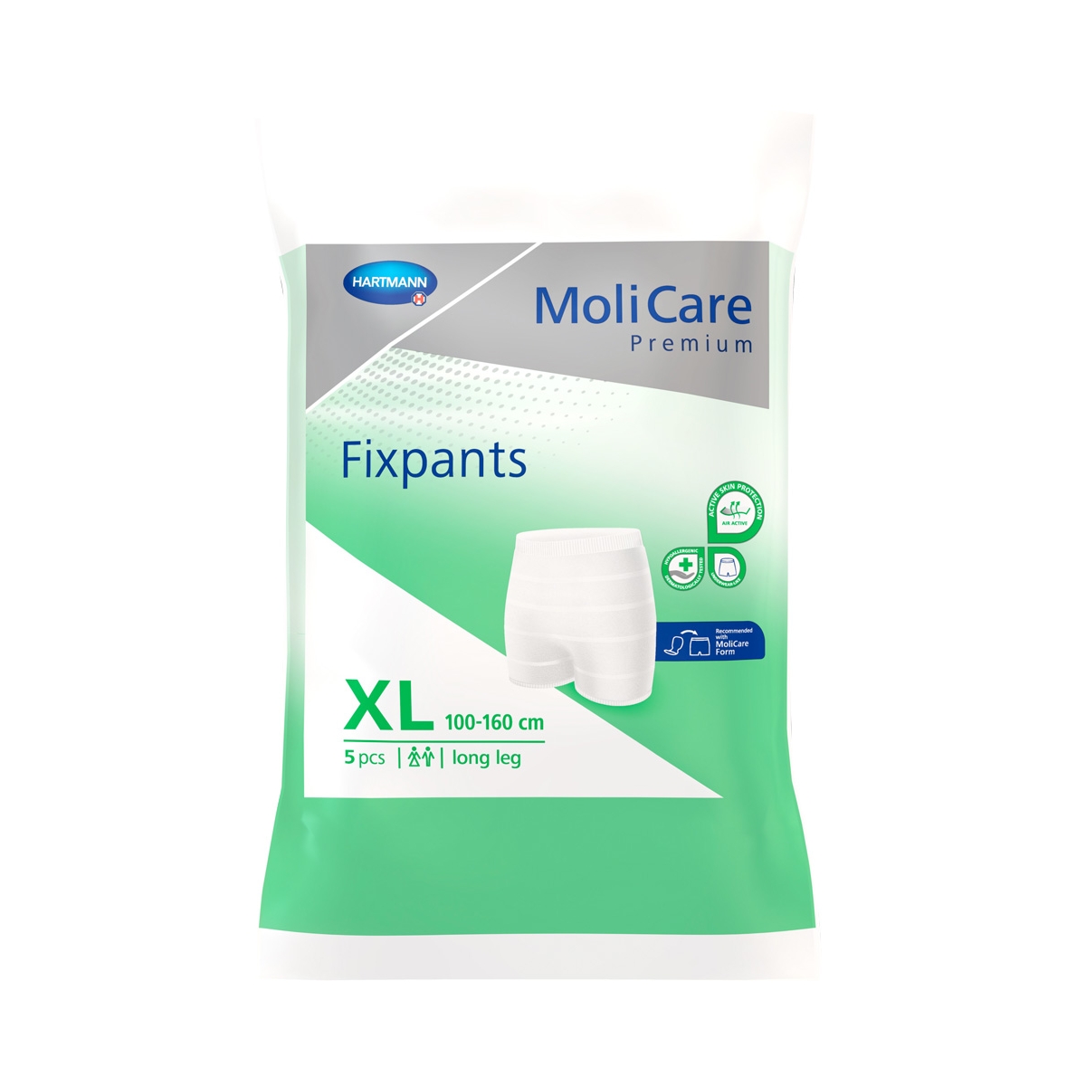 MOLICARE Fixpants Long biksītes (XL izmērs), 5 gab - Produkta attēls