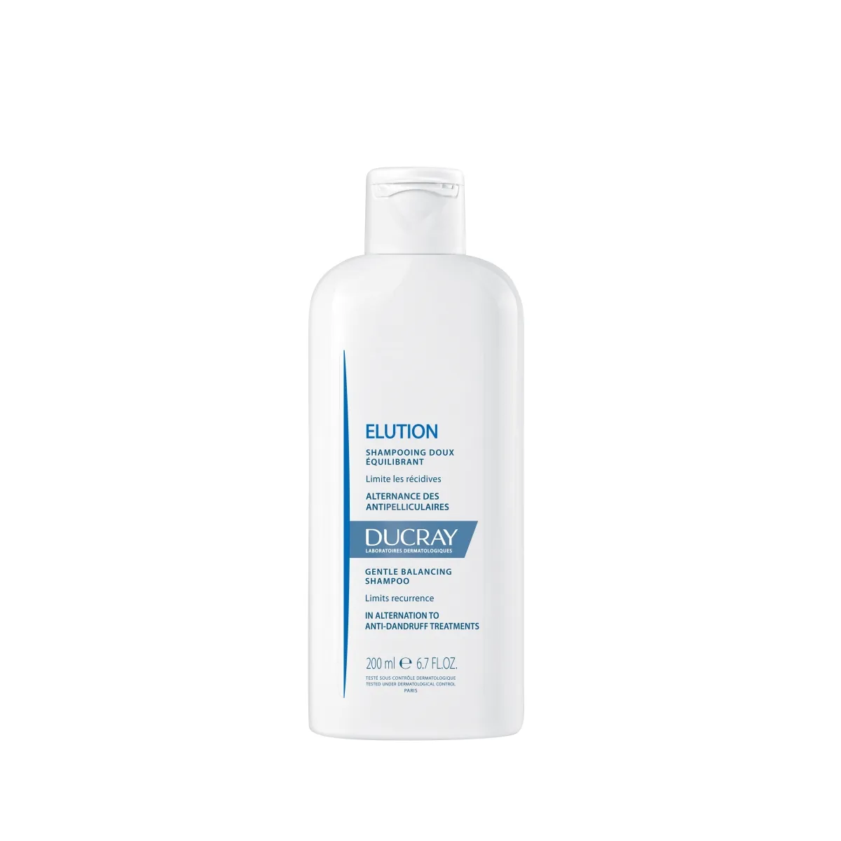DUCRAY Elution mitrinošs, balansējošs šampūns, 200ml - Produkta attēls