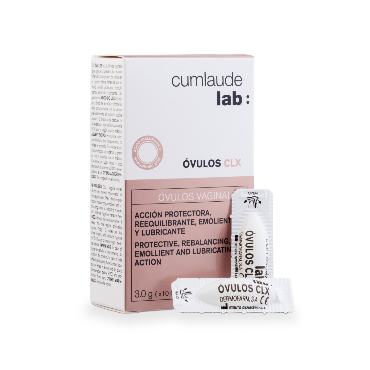 CUMLAUDE CLX vaginālās ovulas, 10 x 3 g - Produkta attēls