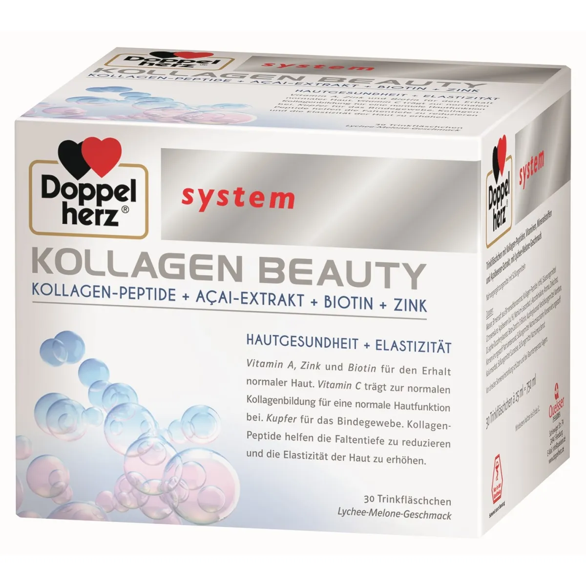 DOPPELHERZ® System kollagen beauty ampulas 25 ml, 30 gab. - Produkta attēls