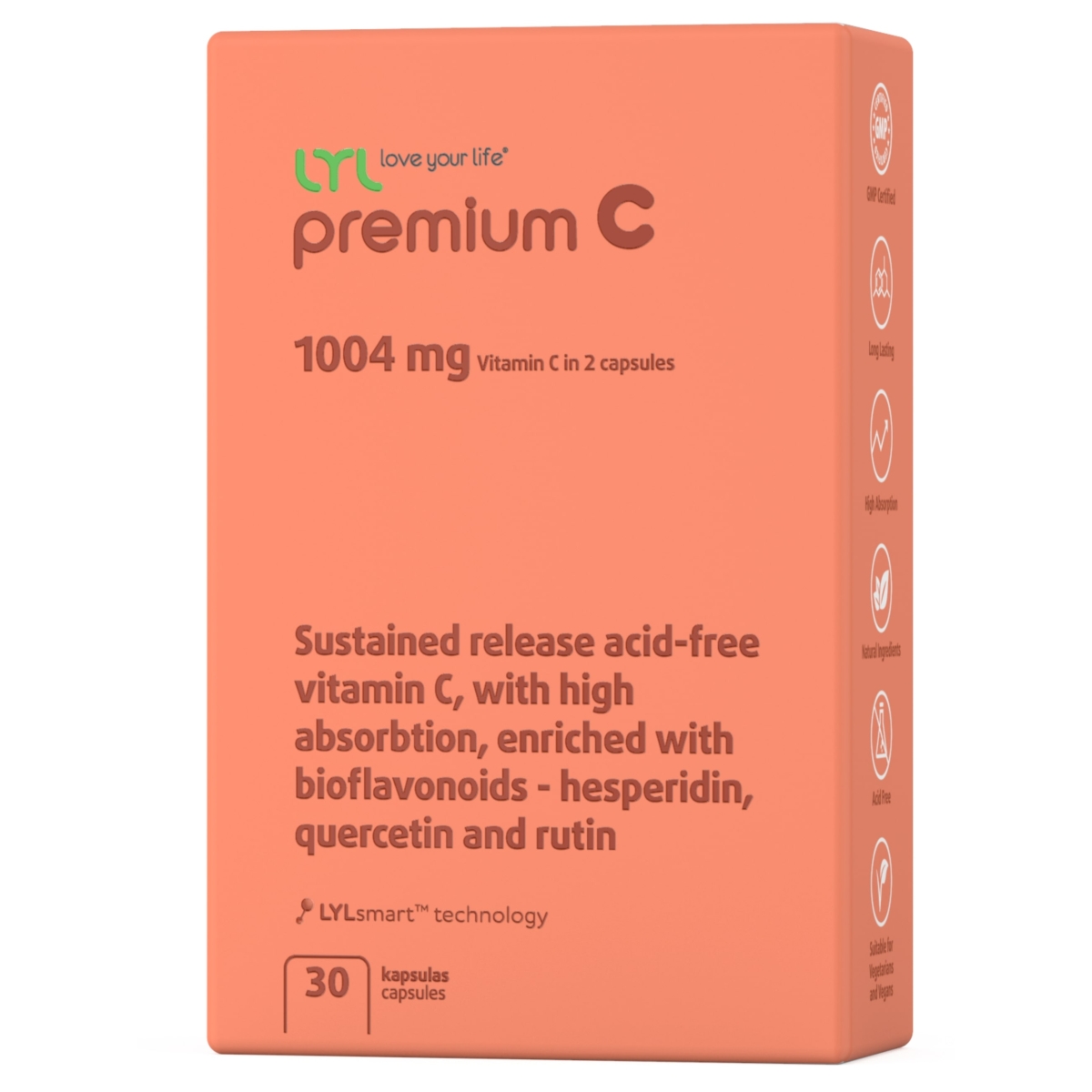 LYL premium C, 30 kapsulas - Produkta attēls 1