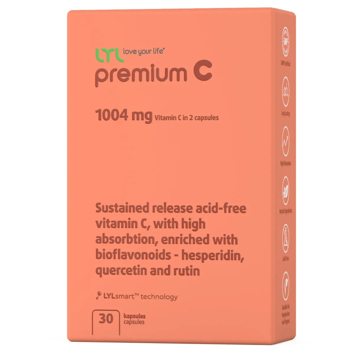 LYL premium C, 30 kapsulas - Produkta attēls 1