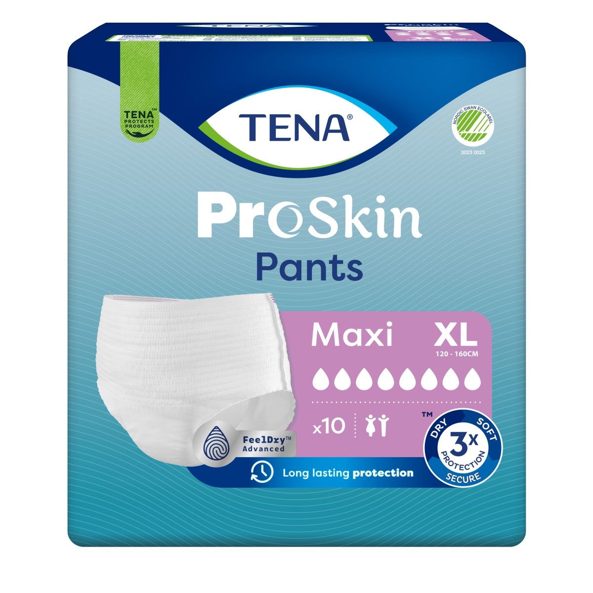 TENA Pants Maxi biksītes XL izmērs, 10 gab. - Produkta attēls