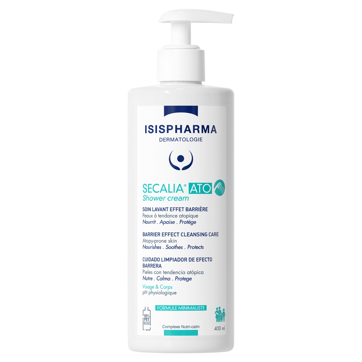 ISISPHARMA Secalia ATO Shower Cream, 400 ml - Produkta attēls