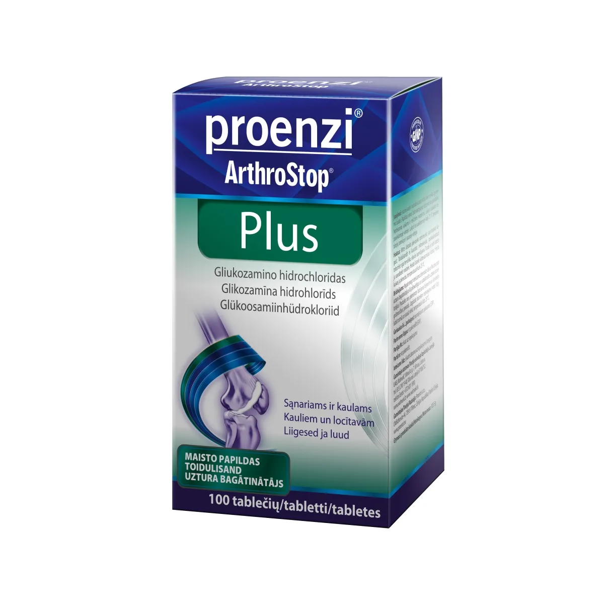 WALMARK Proenzi Arthrostop Plus tabletes, 100 gab. - Produkta attēls