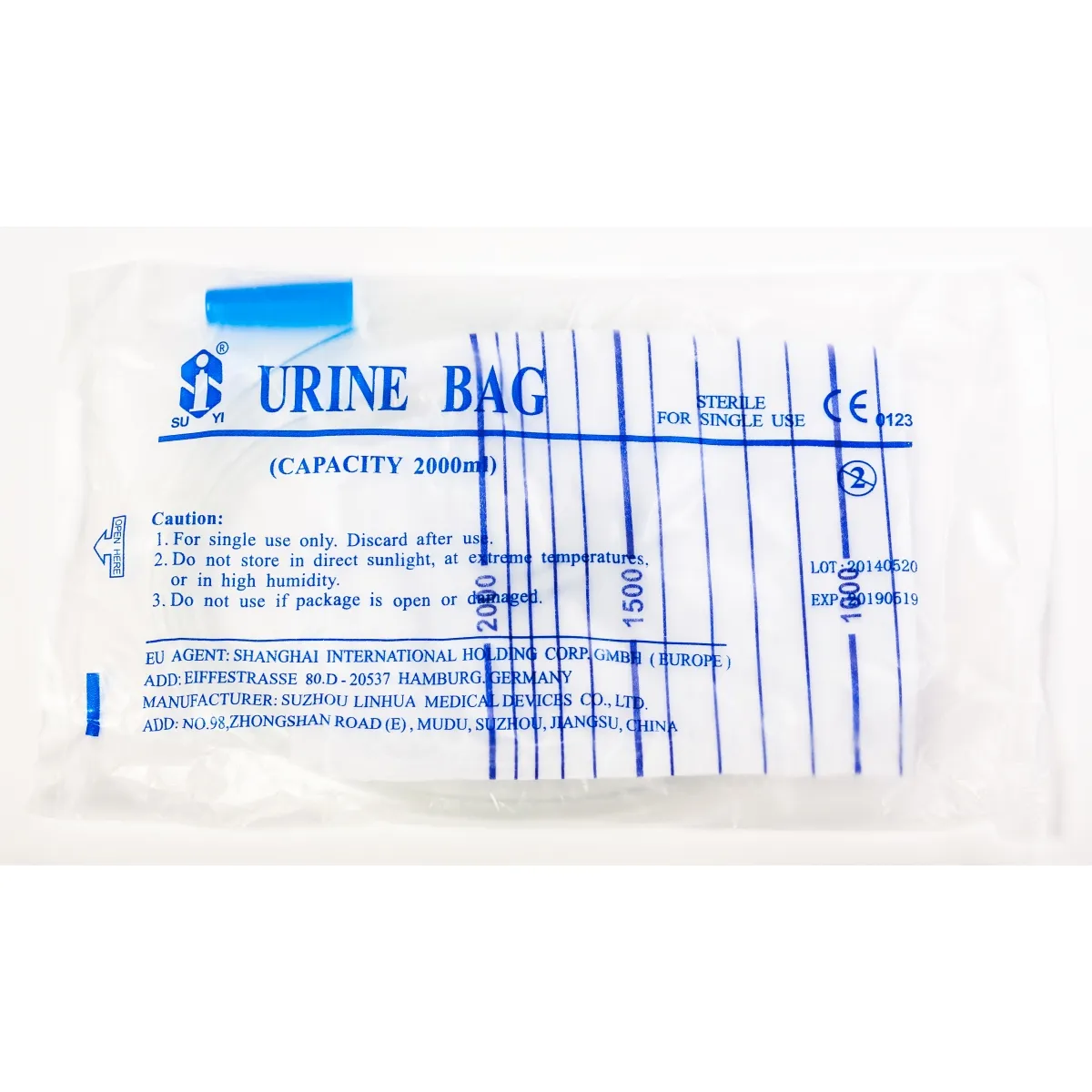 URĪNA MAISIŅŠ 2000ML AR IZLEJU STERILS - Produkta attēls