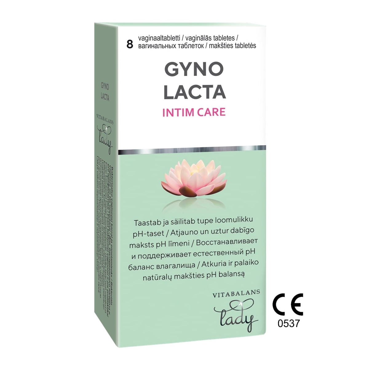 GYNOLACTA vaginālās tabletes, 8 gab. - Produkta attēls