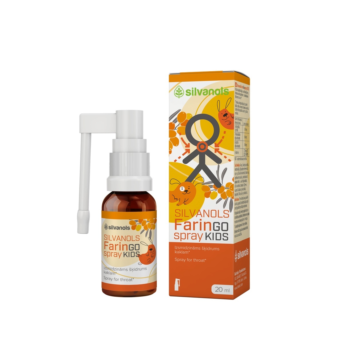 FARINGOSPRAY Kids aerosols, 20 ml - Produkta attēls