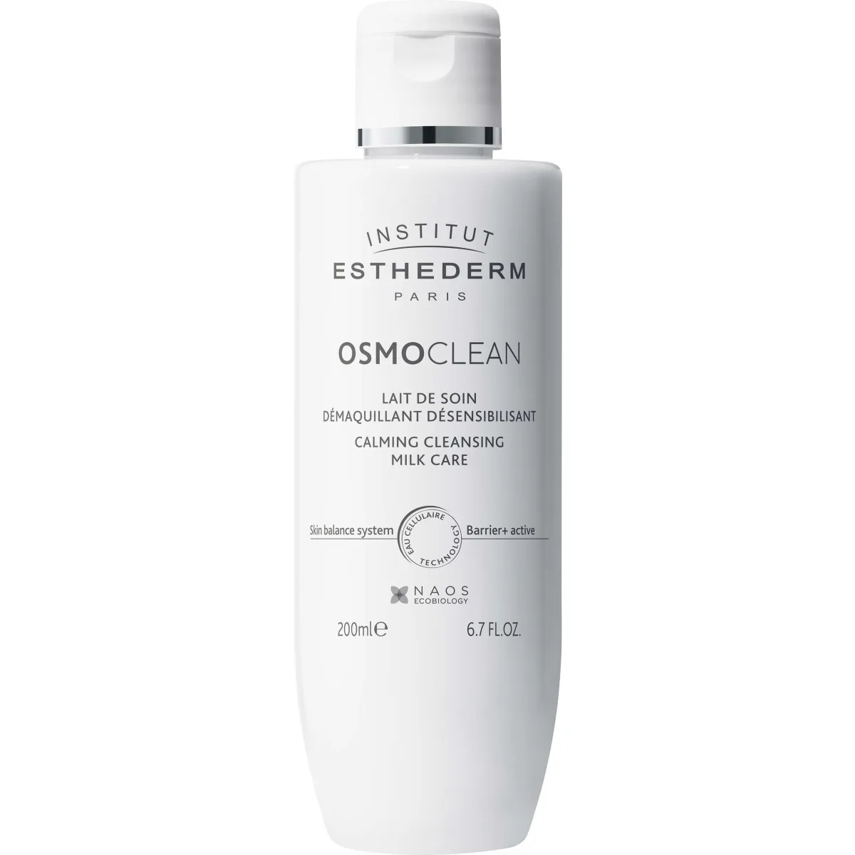 INSTITUT ESTHEDERM Osmoclean nomierinošs, tīrošs pieniņš, 200 ml - Produkta attēls