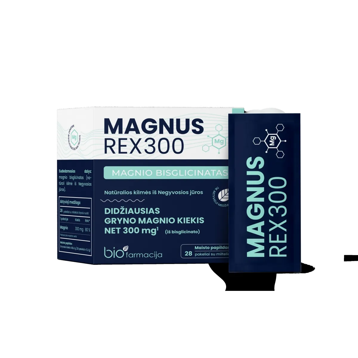 MAGNUS REX300 pulveris paciņās, 28 gab - Produkta attēls