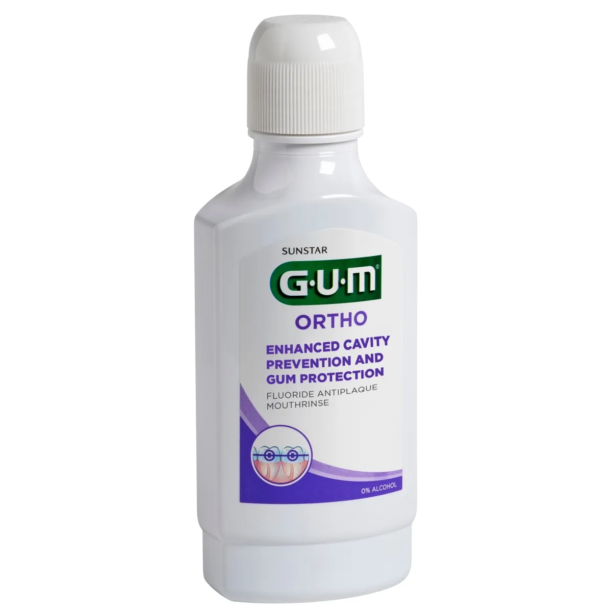 GUM® Ortho mutes skalošanas līdzeklis, 300 ml - Produkta attēls