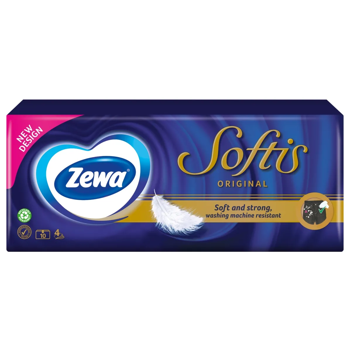 ZEWA Softis kabatlakatiņi, 10 gab x 9 - Produkta attēls