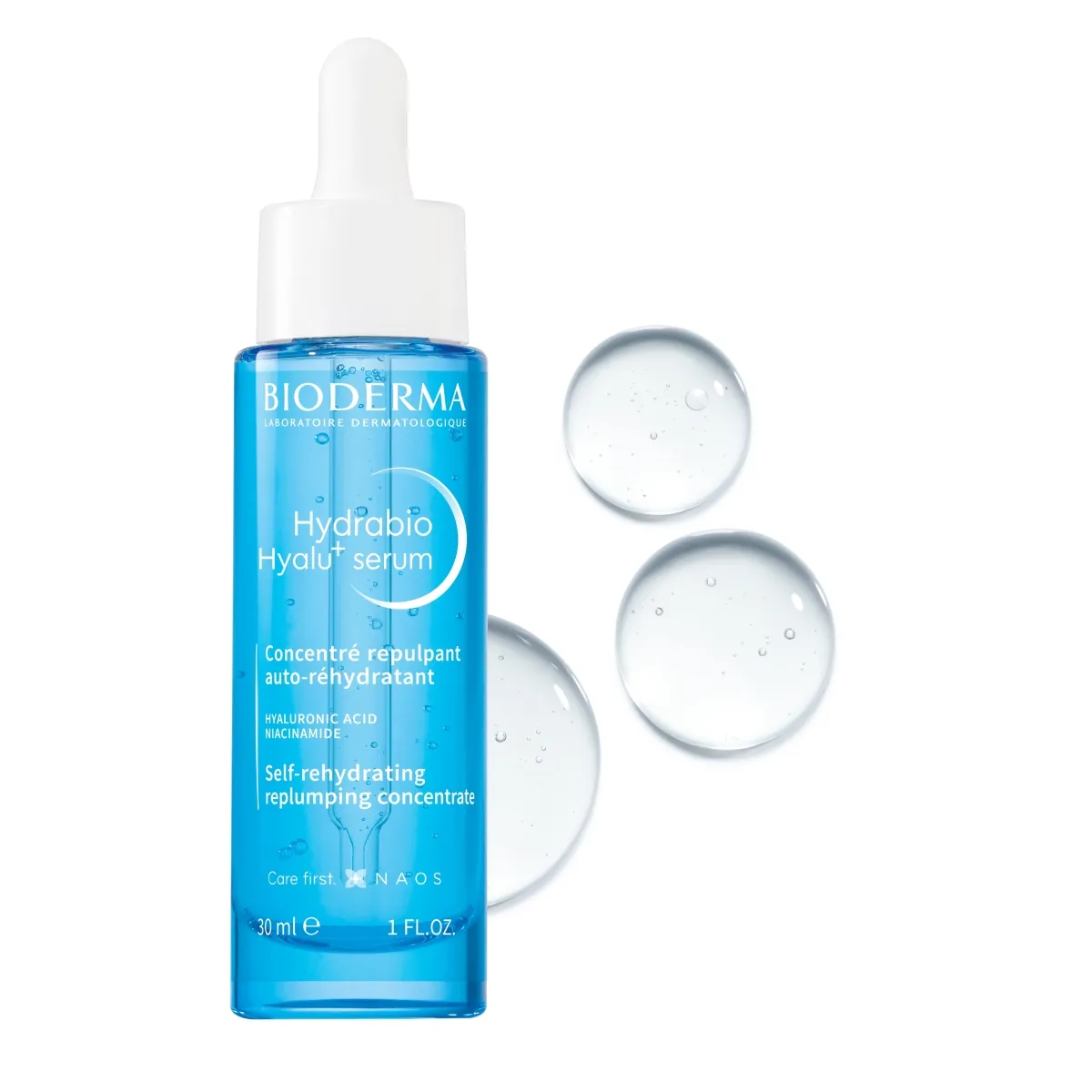BIODERMA Hydrabio Hyalu+ serum serums, 30 ml - Produkta attēls