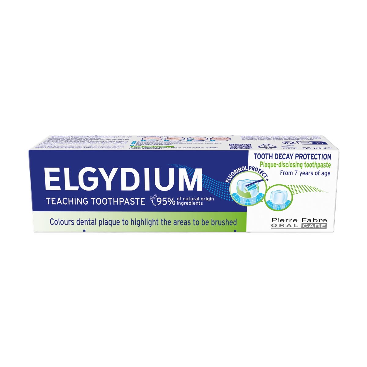 ELGYDIUM PLAQUE-DISCLOSING mācību zobu pasta bērniem, 50 ml - Produkta attēls