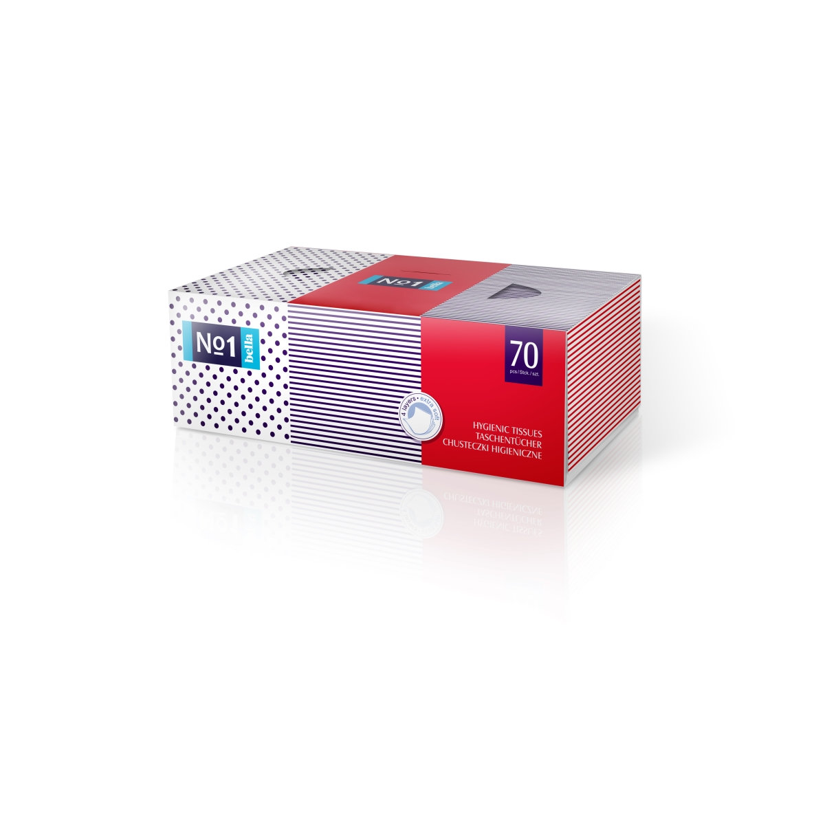 BELLA PREMIUM No1 kosmētiskās salvetes, 70 gab. - Produkta attēls