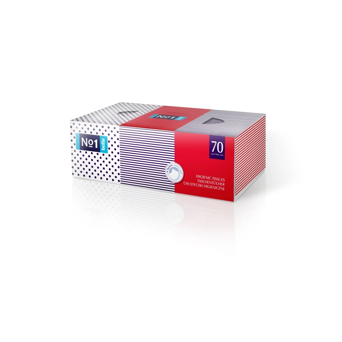 BELLA PREMIUM No1 kosmētiskās salvetes, 70 gab. - Produkta attēls