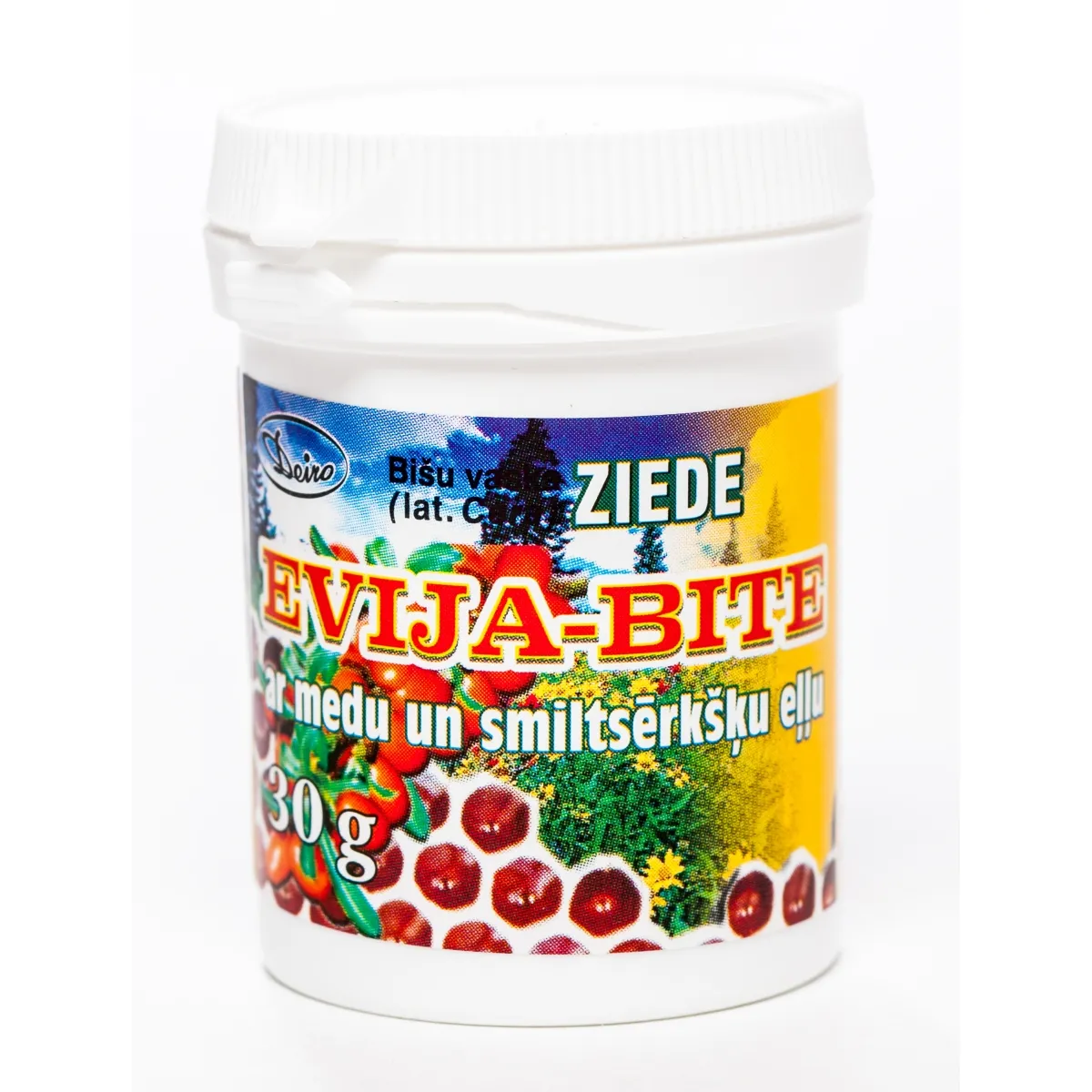 EVIJA-BITE ZIEDE AR MEDU+SMILTSĒRKŠĶU EĻĻU 30G - Produkta attēls