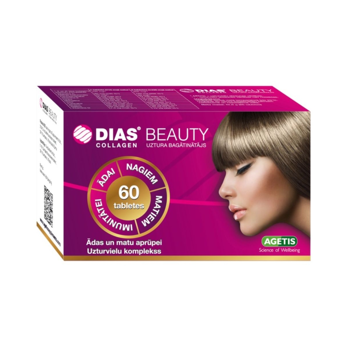 DIAS Beauty Collagen tabletes, 60 gab. - Produkta attēls