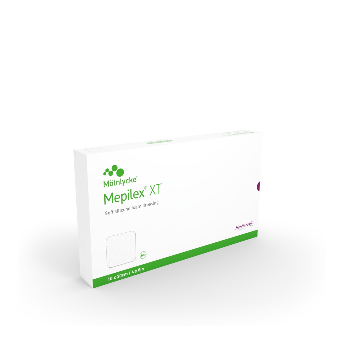 MEPILEX XT 10 x 20cm, sterils pārsējs, 5 gab. - Produkta attēls